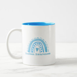 Autism Awareness Two-Tone Mugg, 11 oz Två-Tonad Mugg