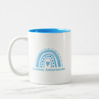Autism Awareness Two-Tone Mugg, 11 oz Två-Tonad Mugg