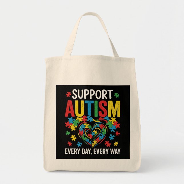 Autism awareness tygkasse (Framsidan)