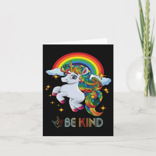 Autism Awareness Unicorn be like Asl Kärlek Sign L Kort