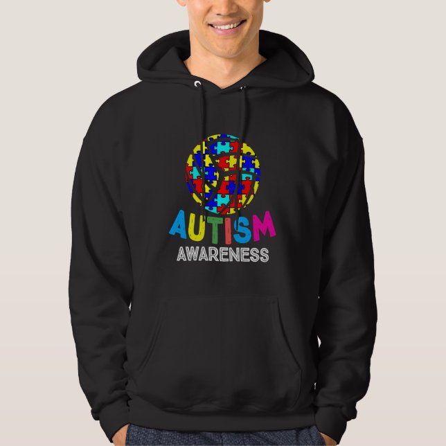 Autism Awareness Volleyball Hoodie (Framsida)