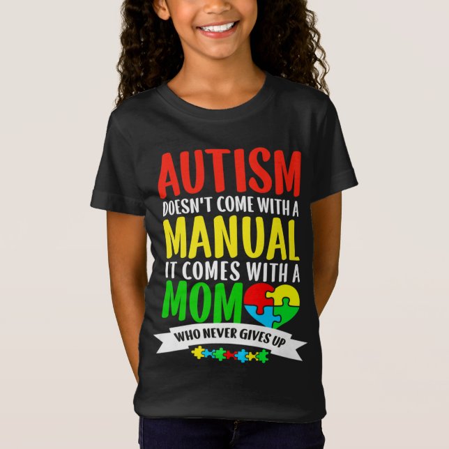 Autism Awareness Warrior T Shirt (Framsida)