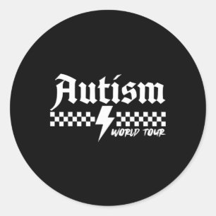 Autism Awareness World Autism Tour be like Puzzle Runt Klistermärke