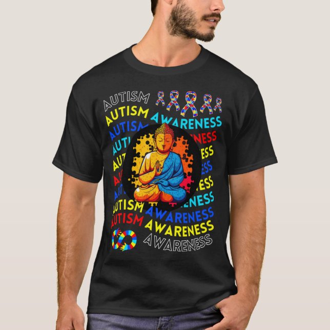 Autism Awareness Zen Decor for Teacher Autism Mamm T Shirt (Framsida)