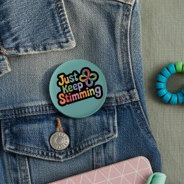 Autism badge Stim om att stimulera neuro Knapp