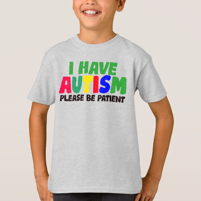Autism - barnens grundläggande T-Shirt (Framsida)