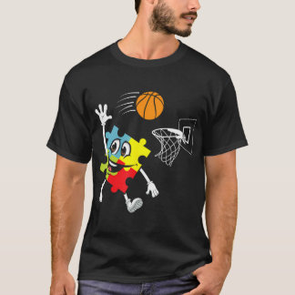 Autism Basketball Autism Warrior Basketball Player T Shirt