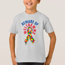 Autism Beakta Meltdowns Kids grundläggande T-Shirt