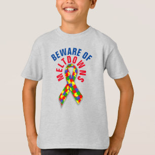 Autism Beakta Meltdowns Kids grundläggande T-Shirt