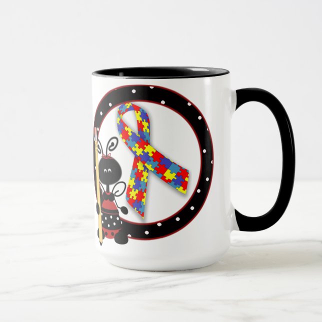 Autism Bee Awareness Mugg (Höger)