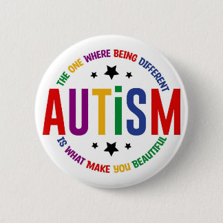 Autism: Being Different Makes You Beautiful Pin Knapp