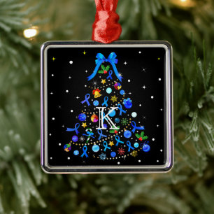 Autism Blue Julgran Julgransprydnad Metall