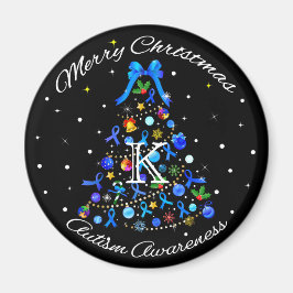 Autism Blue Julgran Magnet