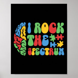 Autism Brain I Sten The Sptrum Awareness Boys Gi Poster