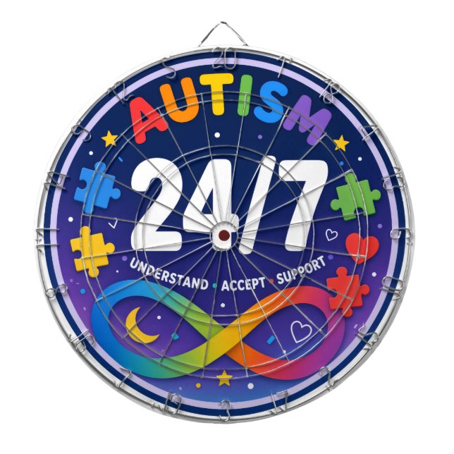Autism Bullseye Darttavla (Framsidan)