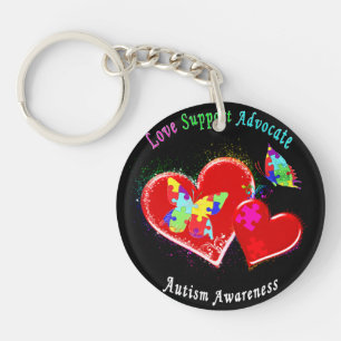 Autism Butterflies in Hearts