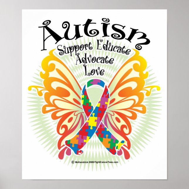 Autism Butterfly 3 Poster (Framsidan)
