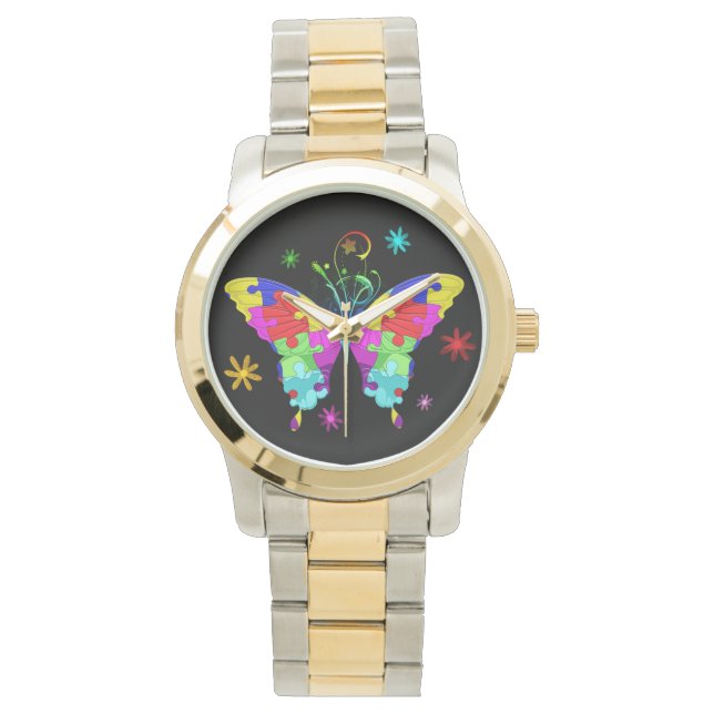 Autism Butterfly Armbandsur (Framsida)