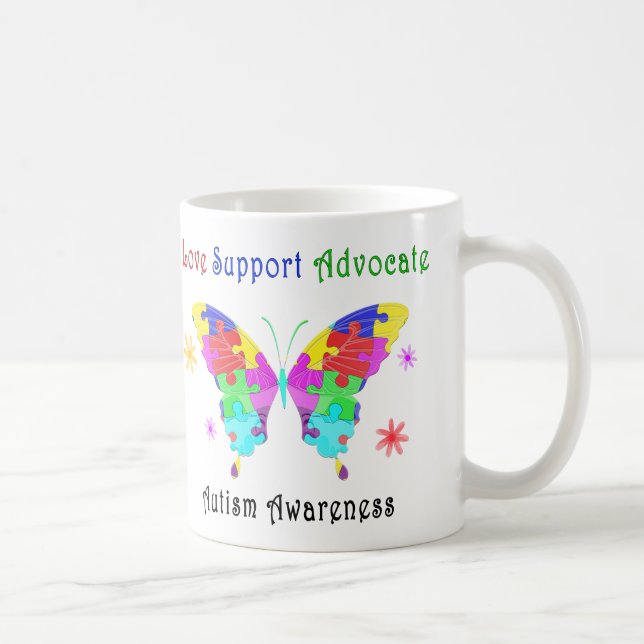Autism Butterfly Kaffemugg (Höger)