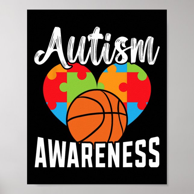 Autism Bysketbyll Autism Warrior Bysketbyll Player Poster (Framsidan)