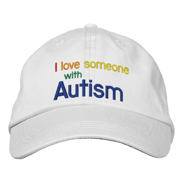 Autism Canvas Hat Broderad Keps (Framsida)