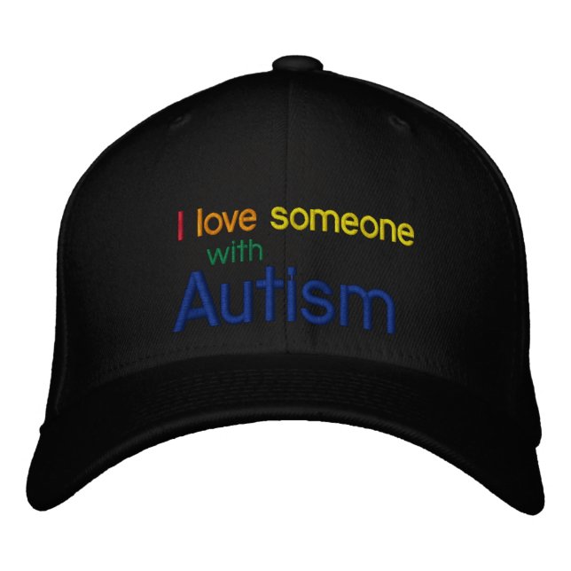 Autism Canvas Hat Broderad Keps (Framsida)