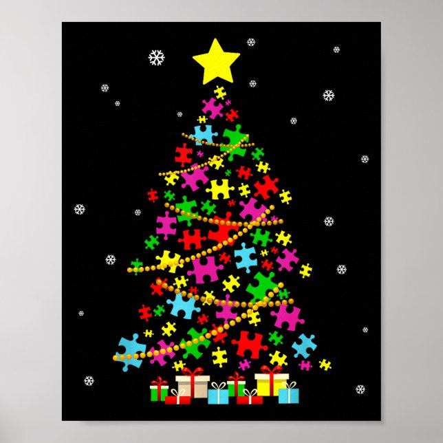 Autism Christmas Tree Autism Christmas  Poster (Framsidan)