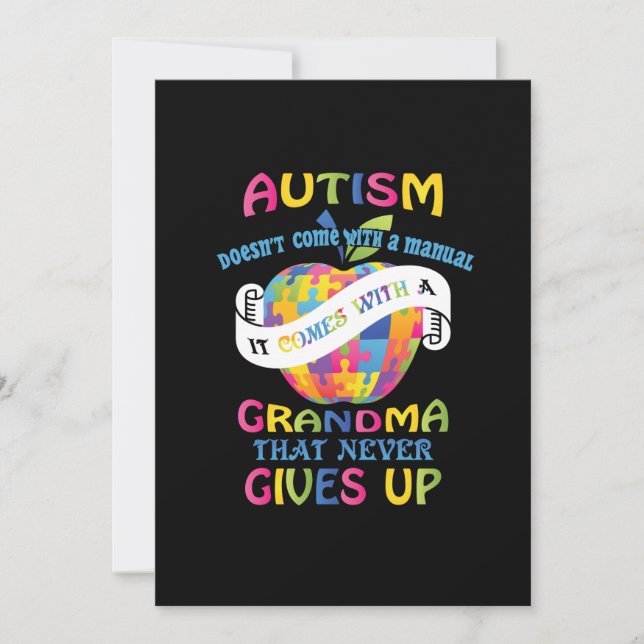 Autism Comes With A Grandma That Never Gives Up.pn Spara Datumet (Framsida)