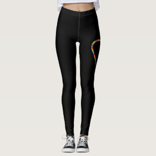 Autism Cousin Autism Awareness T-Shirt Puzzle Leggings