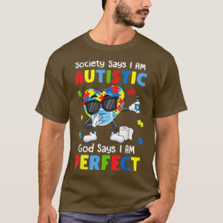 Autism Dabbing Society säger att jag är Autistisk T Shirt