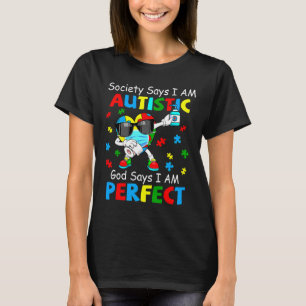 Autism Dabbing Society säger att jag är Autistisk T Shirt