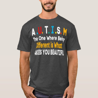 Autism där man är annorlunda autistisk t shirt