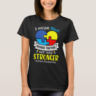 Autism Day I Bära Blue April Support Autism Kids F T Shirt