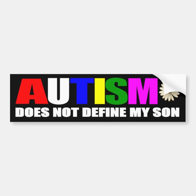 Autism definierar inte min son bildekal (Framsidan)