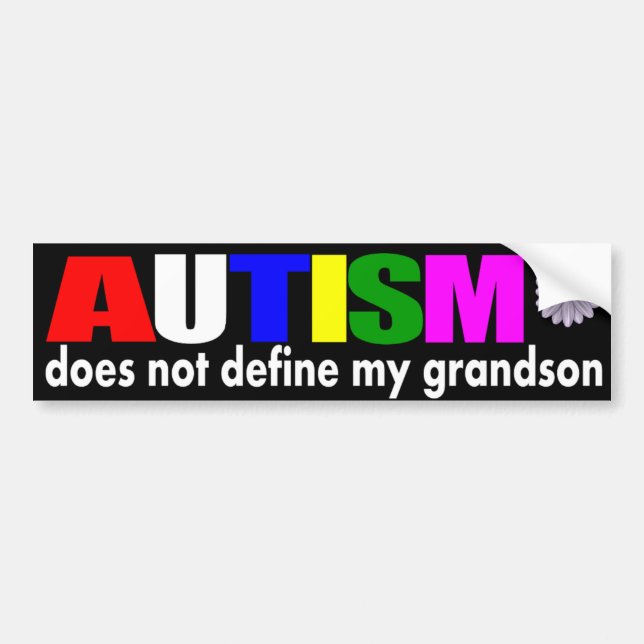 Autism definierar inte min sonson bildekal (Framsidan)