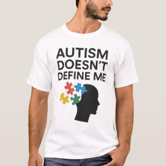 Autism definierar mig inte "puzzle Art" T Shirt