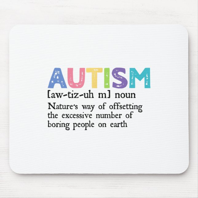 Autism Definition Autism Awareness Acceptance Gift Musmatta (Framsidan)