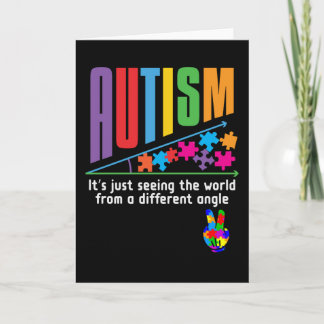 Autism Det är bara att se världen annorlunda Vinke Kort