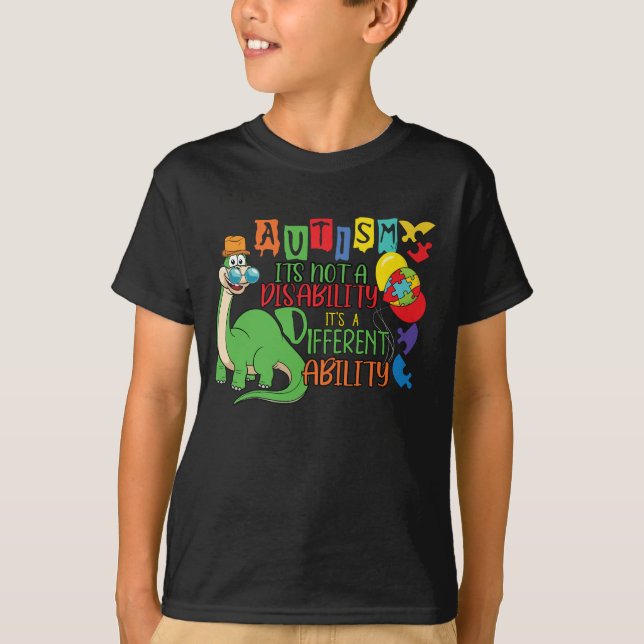 Autism Det är inte ett funktionshinder. Det är ett T Shirt (Framsida)