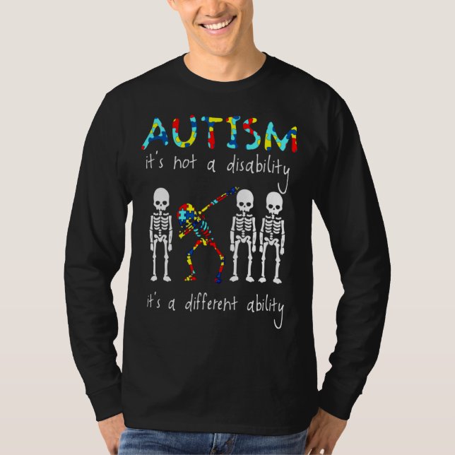 Autism Det är inte ett funktionshinder T Shirt (Framsida)