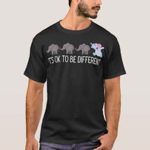 Autism: det är okej att vara annorlunda elfontfon t shirt