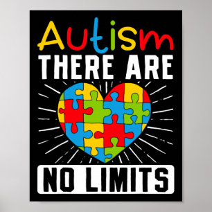 Autism Det finns inga gränser för medvetenheten om Poster
