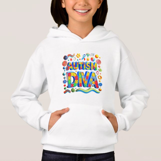 Autism Diva Shirt T Shirt (Framsida)