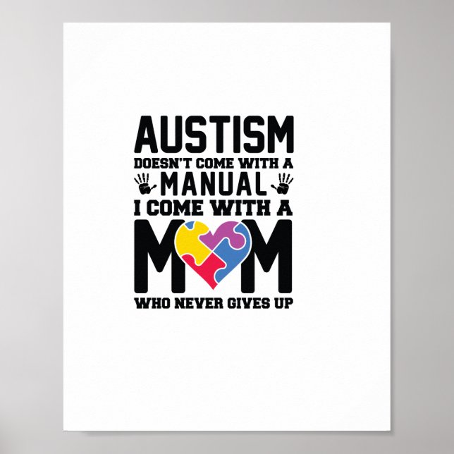 Autism Doesn't Come With A Manual Poster (Framsidan)