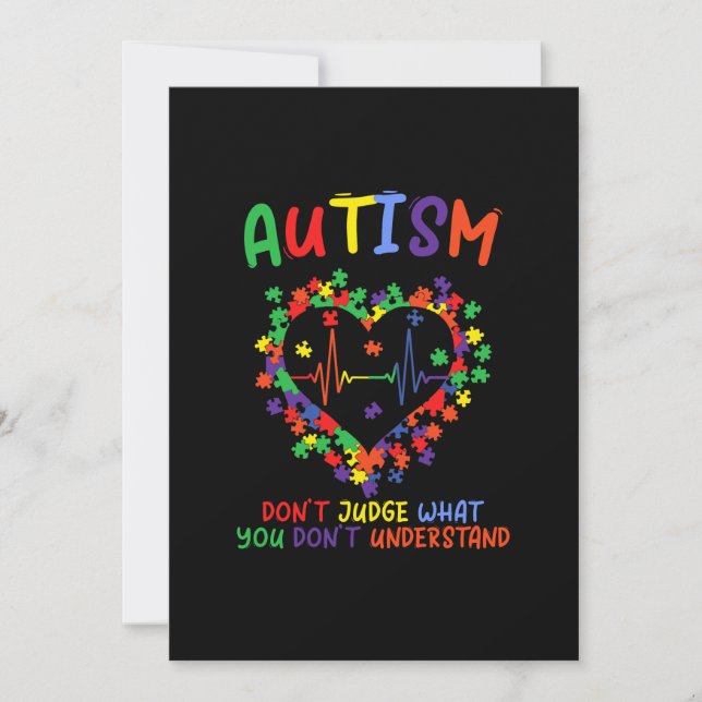 Autism dömer inte vad du inte förstår spara datumet (Framsida)