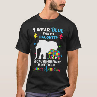 Autism Dotter Mamma Pappa , Roligt Pussel Autistis T Shirt