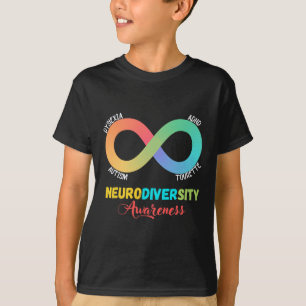 Autism Dyslexia Tourette Neurodiversity Awareness T Shirt