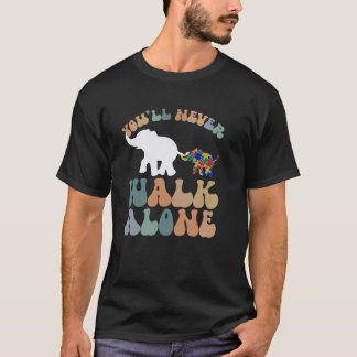 Autism Elefant Mamma Stöd Ensam Pussel Du Kommer I T Shirt