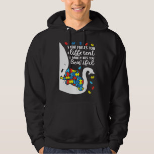 Autism Elephant Mamma, det som gör dig annorlunda Hoodie