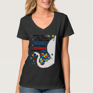Autism Elephant Mamma Elephant Differens, så Behål T Shirt